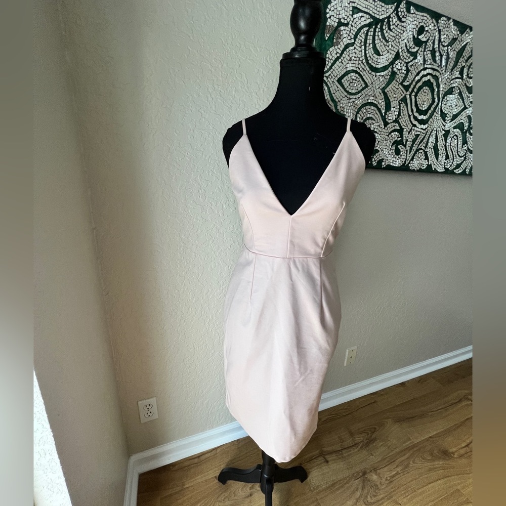 LF Deep V bodycon dress